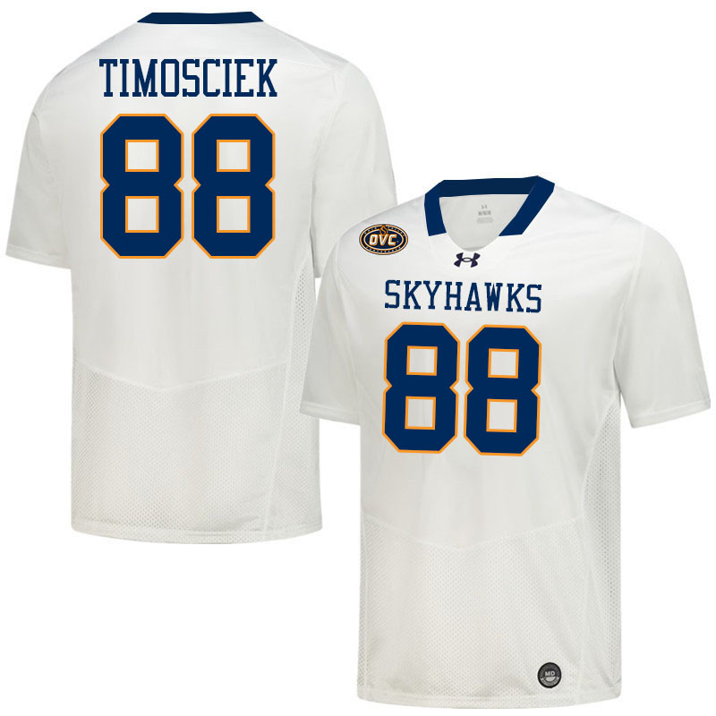 UT Martin Skyhawks #88 Hyatt Timosciek College Football Jerseys,Uniforms-White